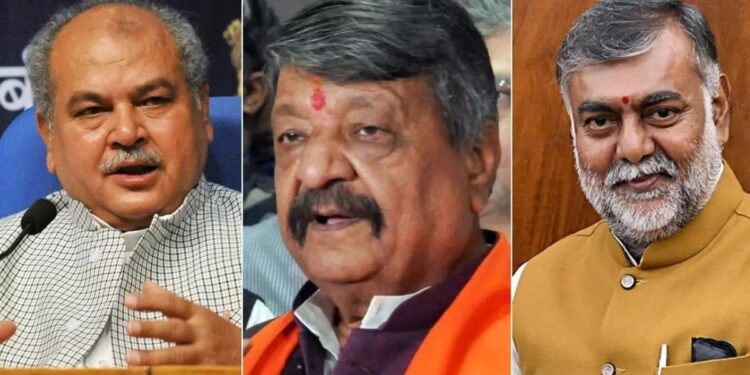 3 union ministers and 4 MPs in Fray: BJP veterans create buzz in elections